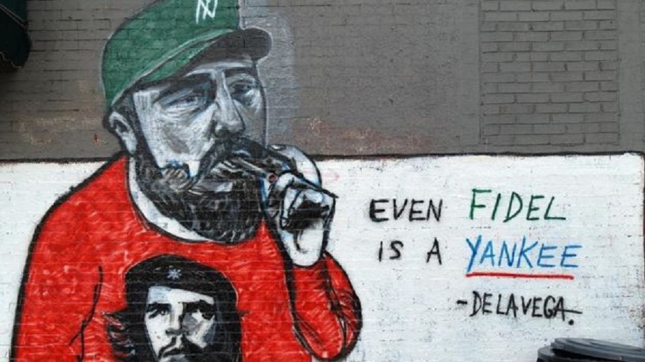 Hoje, a imagem de Castro ainda pode ser vista em alguns locais de Nova York