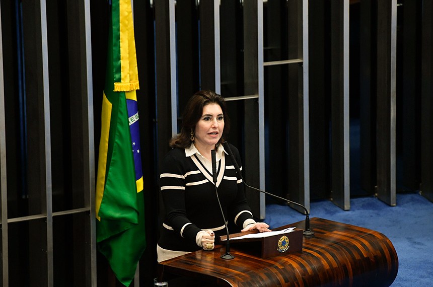 Senadora Simone Tebet - presidente da CCJ do Senado, trabalhou pela a aprovação da MP 885