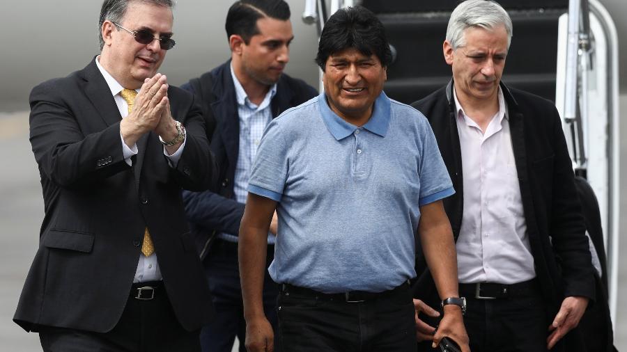Evo Morales chega ao México onde recebeu asilo humanitário conjuntamente com se vice-presidente