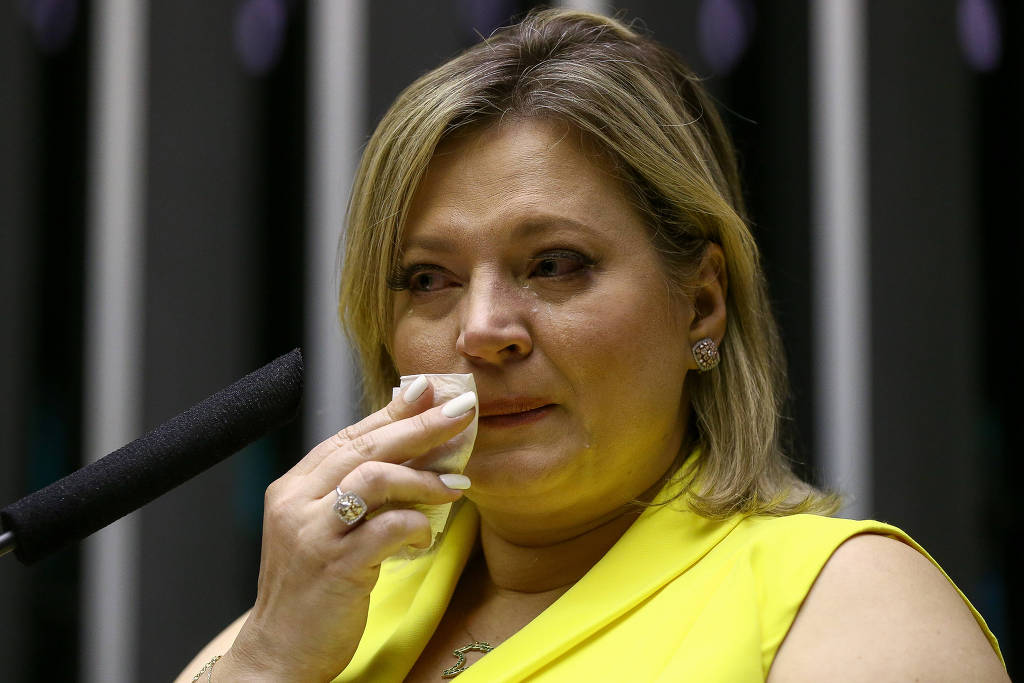 Joice Hasselmann faz discurso emocionado e denuncia ser vítima das 'gangues de internet'