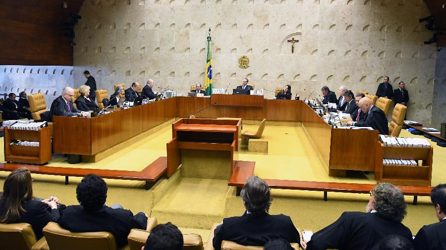 Plenário do STF (Supremo Tribunal Federal) durante julgamento