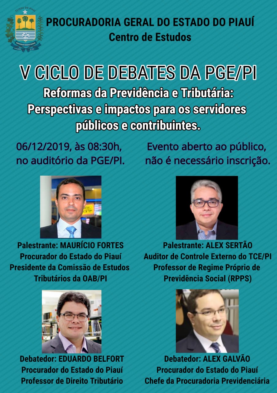 V Ciclo de Debates da PGE/PI