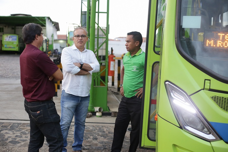 A visita foi acompanhada pelo superintendente da Strans, Weldon Bandeira