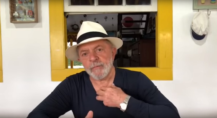 Ex-presidente Lula em vídeo