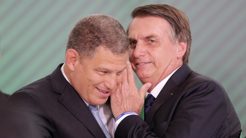 Gustavo Bebianno e o presidente Jair Bolsonaro