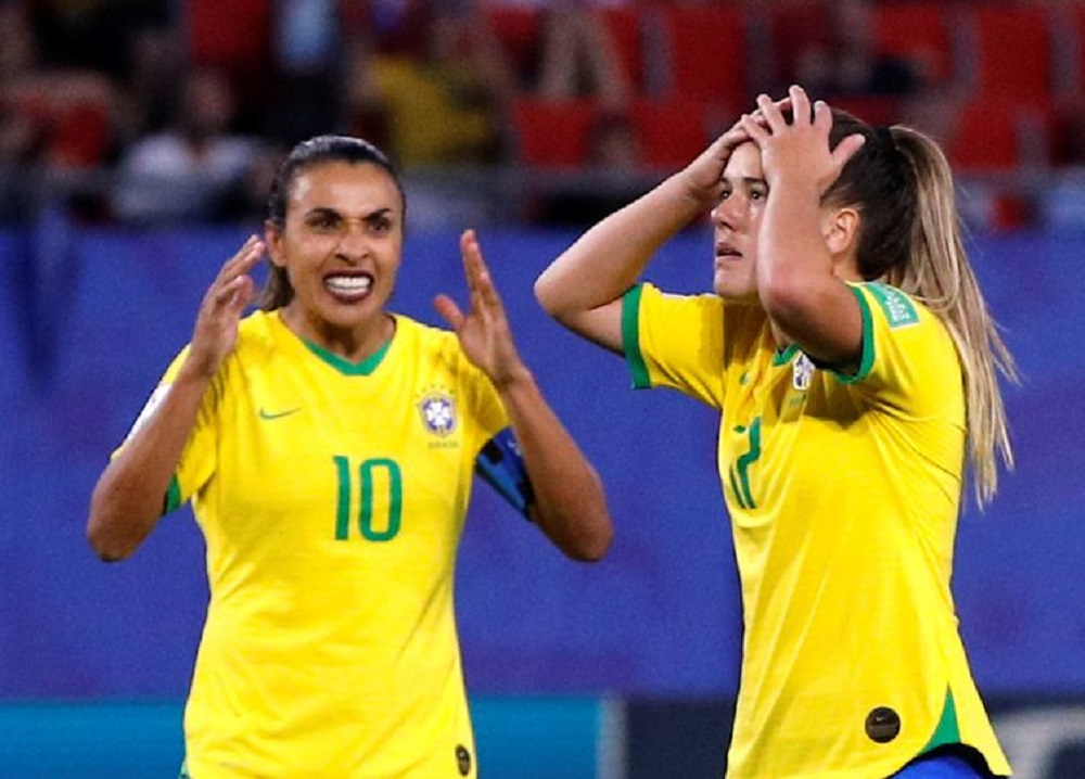 Marta e Andressinha na Copa do Mundo de Futebol