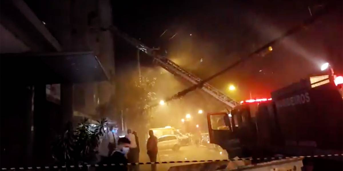 Incêndio em hospital no Rio de Janeiro
