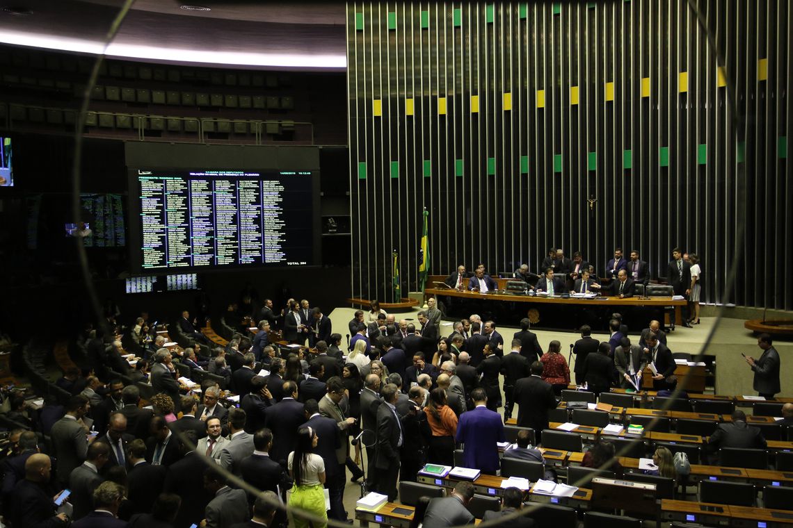 Plenário da Câmara dos Deputados onde o PL de Abuso Autoridade foi aprovado por último
