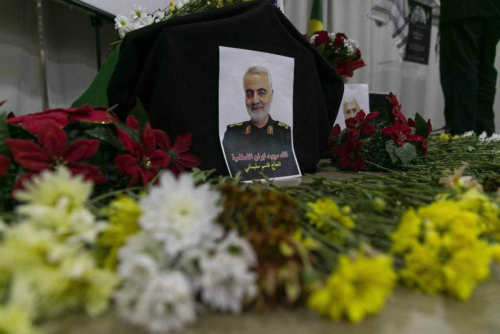 Cerimônia em São Paulo que homenageou o General Qasem Suleimani, morto em ataque dos EUA