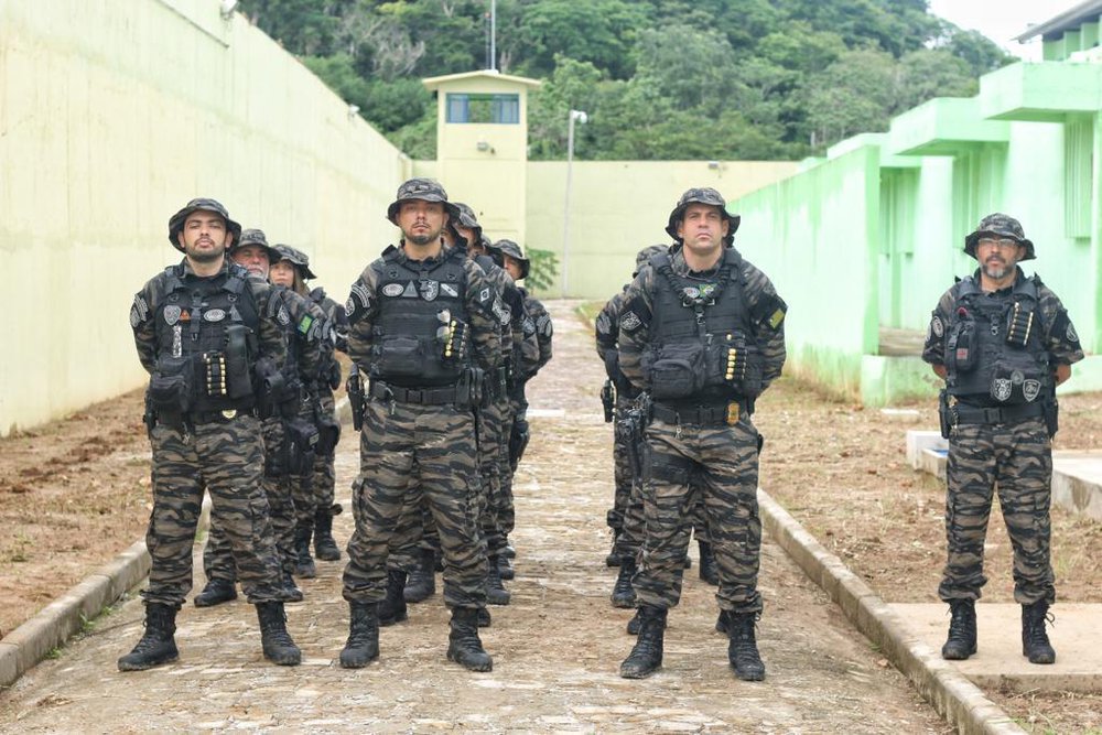 Grupo Tático Prisional da Polícia Penal do Piauí (Foto: Divulgação/Sejus) Grupo Tático Prisional da Polícia Penal do Piauí (Foto: Divulgação/Sejus)