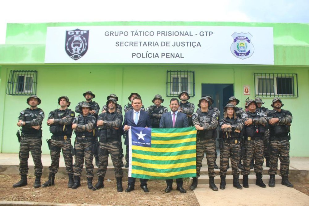 Grupo Tático Prisional da Polícia Penal do Piauí (Foto: Divulgação/Sejus) Grupo Tático Prisional da Polícia Penal do Piauí (Foto: Divulgação/Sejus)