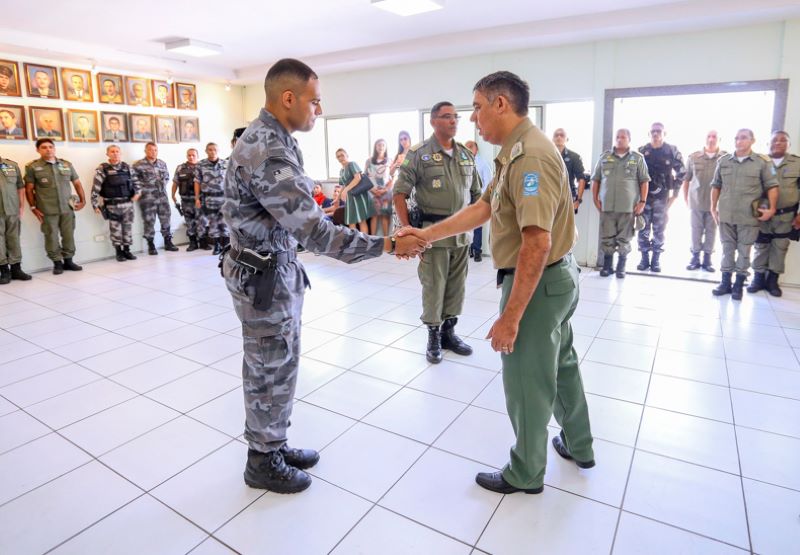 Major Felipe que foi empossado semana passada pelo Comandante da PMPI, Cel. Lindomar Castilho