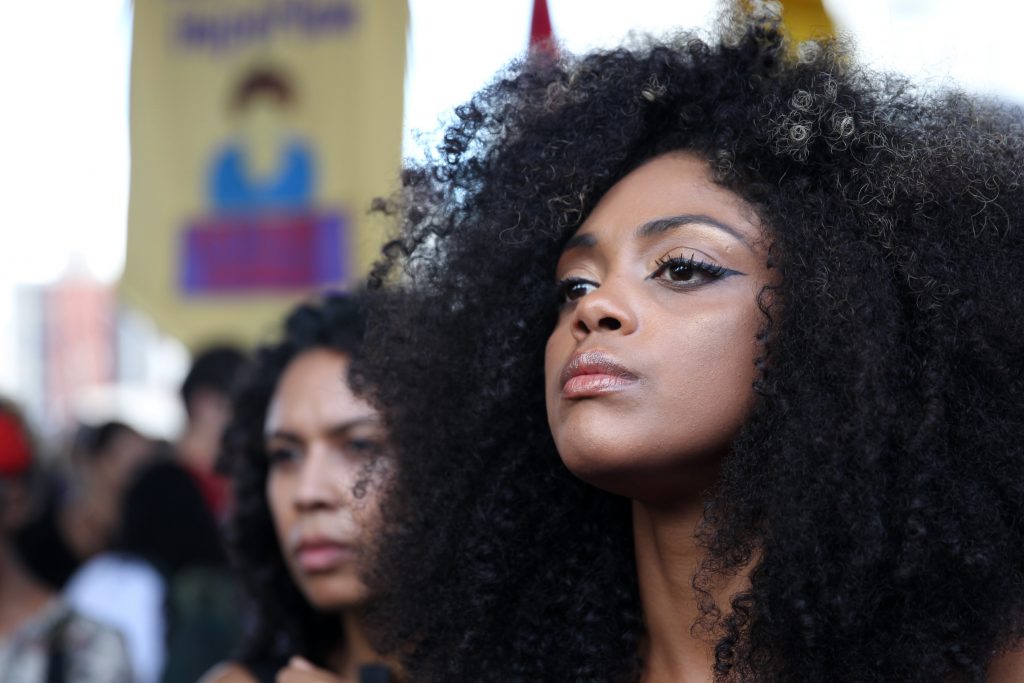 Manifestação durante o Dia Internacional das Mulheres em São Paulo (SP) em 2019