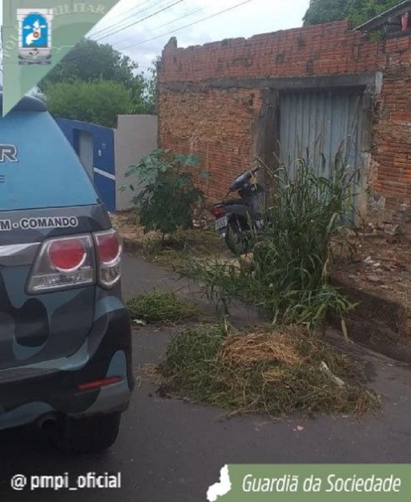 Motocicleta recuperada pela Polícia