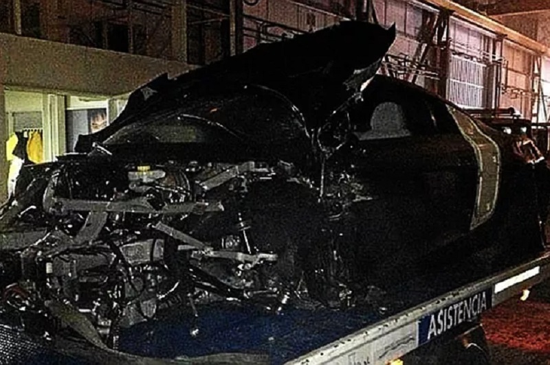 O chileno destruiu um Audi A8, mas saiu ileso