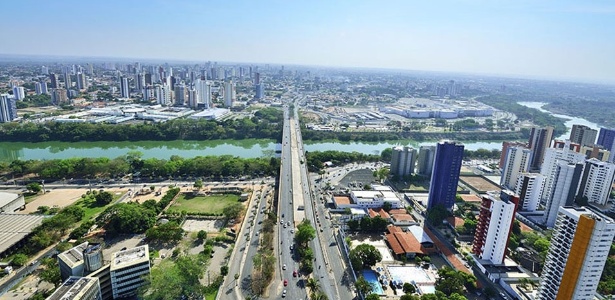 Vista aérea de Teresina, capital do Piauí