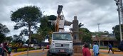 A imagem do Cristo antigo foi restaurada e agora está exposta em Monumento Especial do Complexo Turísitico