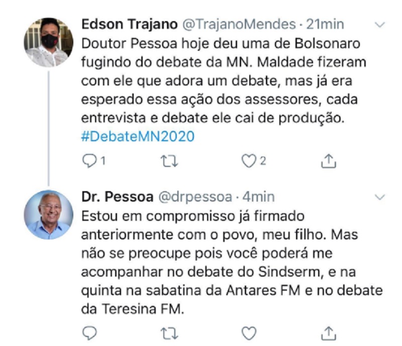 Redes sociais do Dr. Pessoa