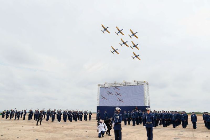 Solenidade na Base Aérea de Brasília pelo Dia do Aviador