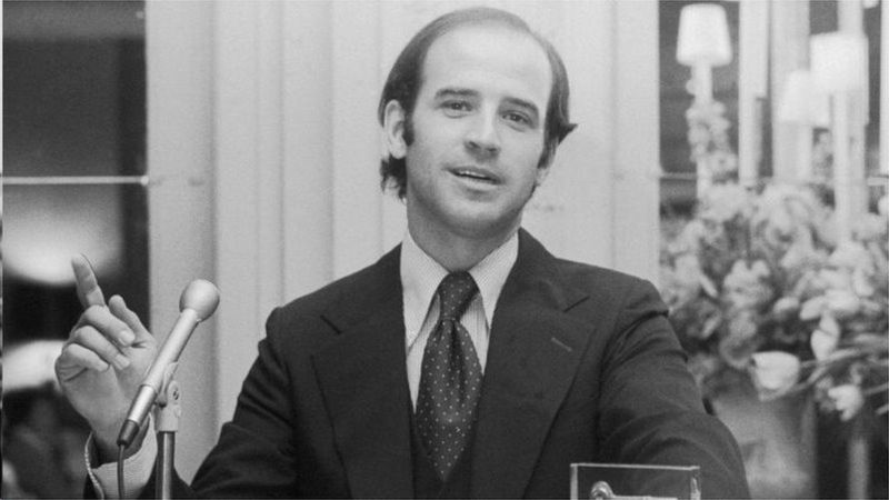 Biden se projetou nacionalmente ao se eleger como Senador ainda jovem