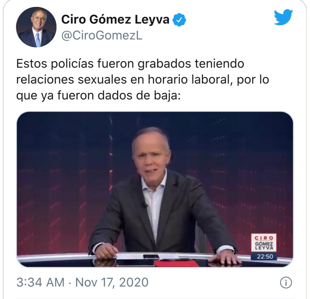 Ciro Gómez Leyva apresentador de Televisão no México
