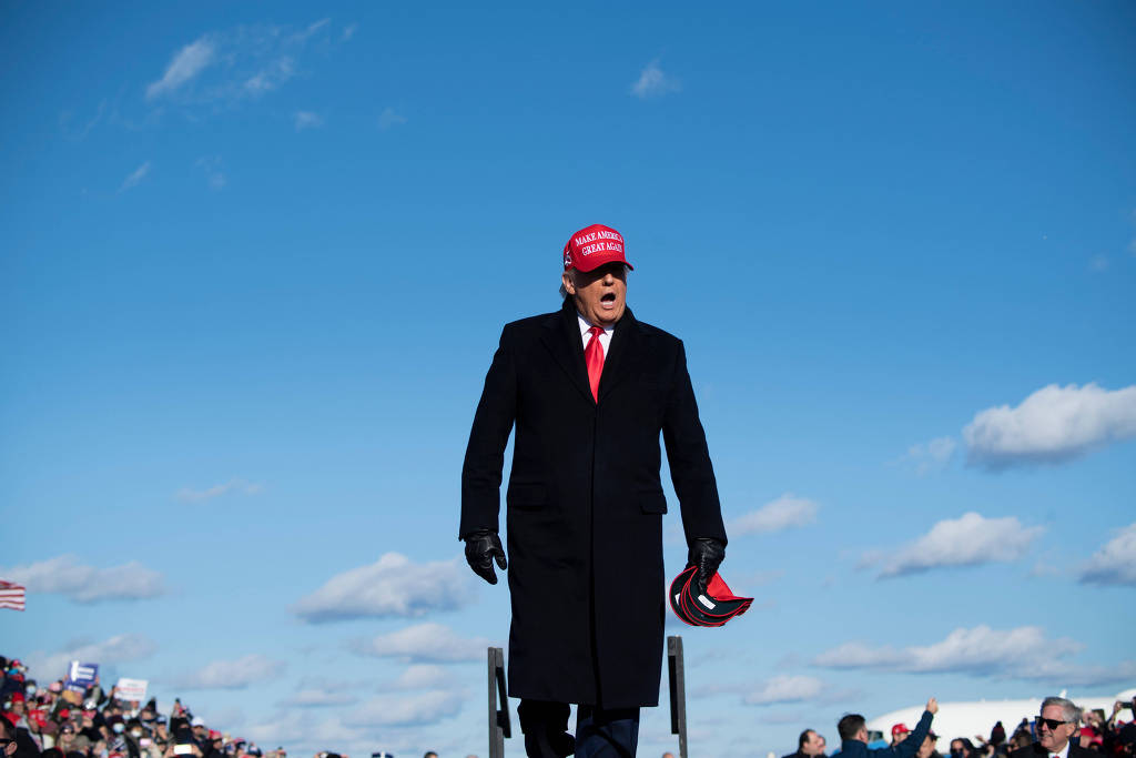Donald Trump durante comício em Scranton, Pensilvânia