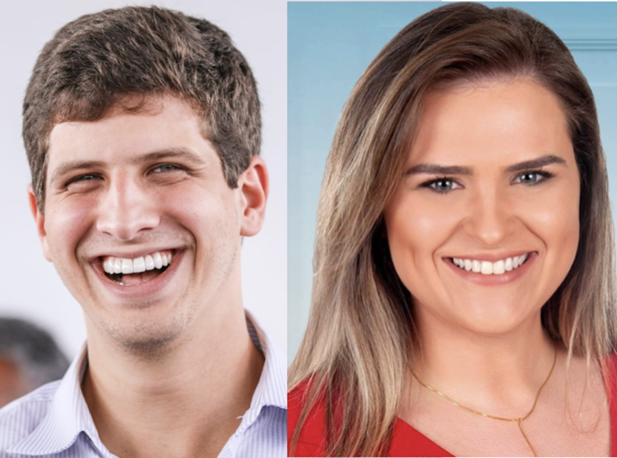 Os deputados federais João Campos (PSB-PE) e Marília Arraes (PT-PE)