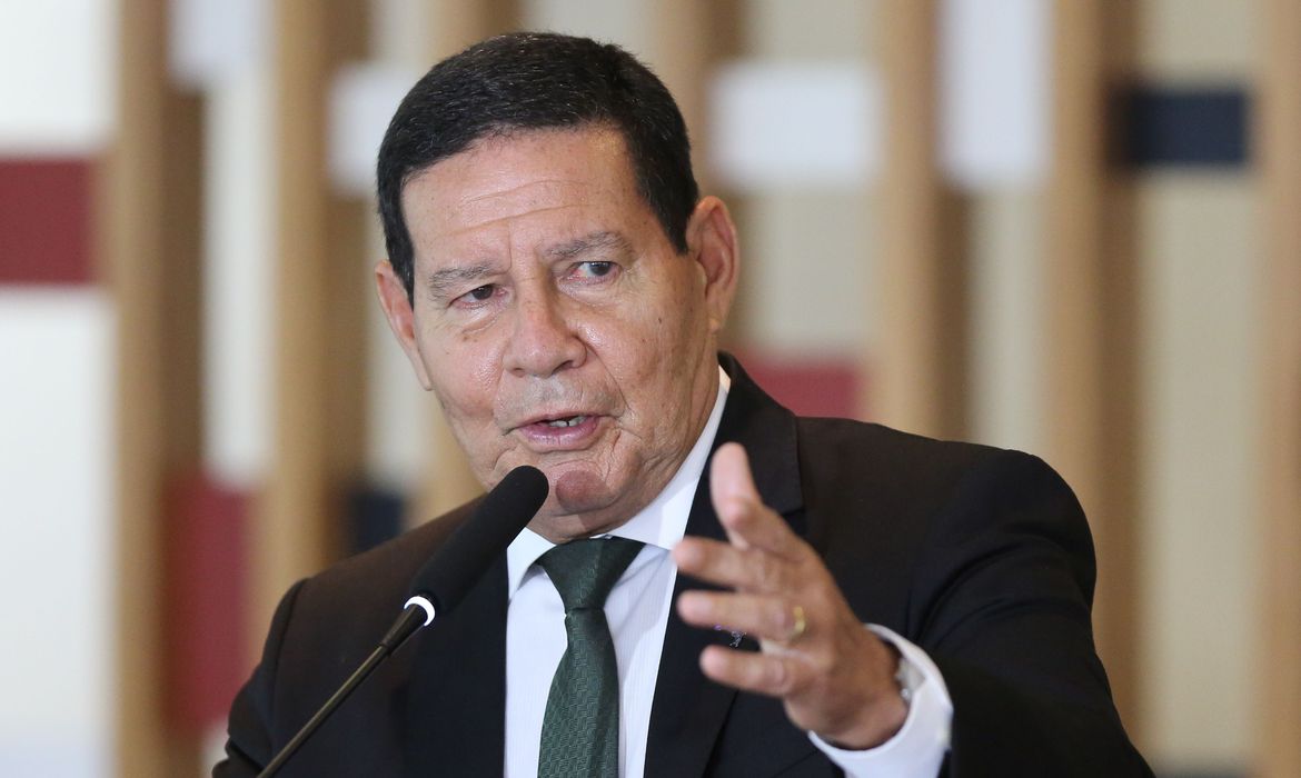 O vice-presidente Hamilton Mourão