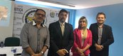 Diretor da Acadepen/PI, Jacinto Teles, Cristiano Torquato, Anamelka Cadena e Chales Pessoa