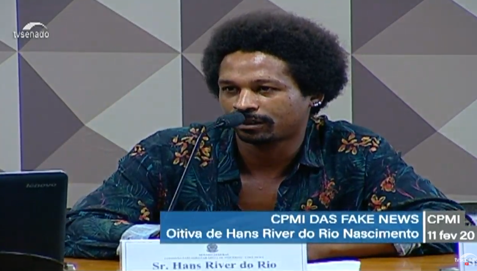 Hans River do Nascimento, ex-funcionário da empresa de marketing digital Yacows, investigada por fraudes na campanha eleitoral de 2018