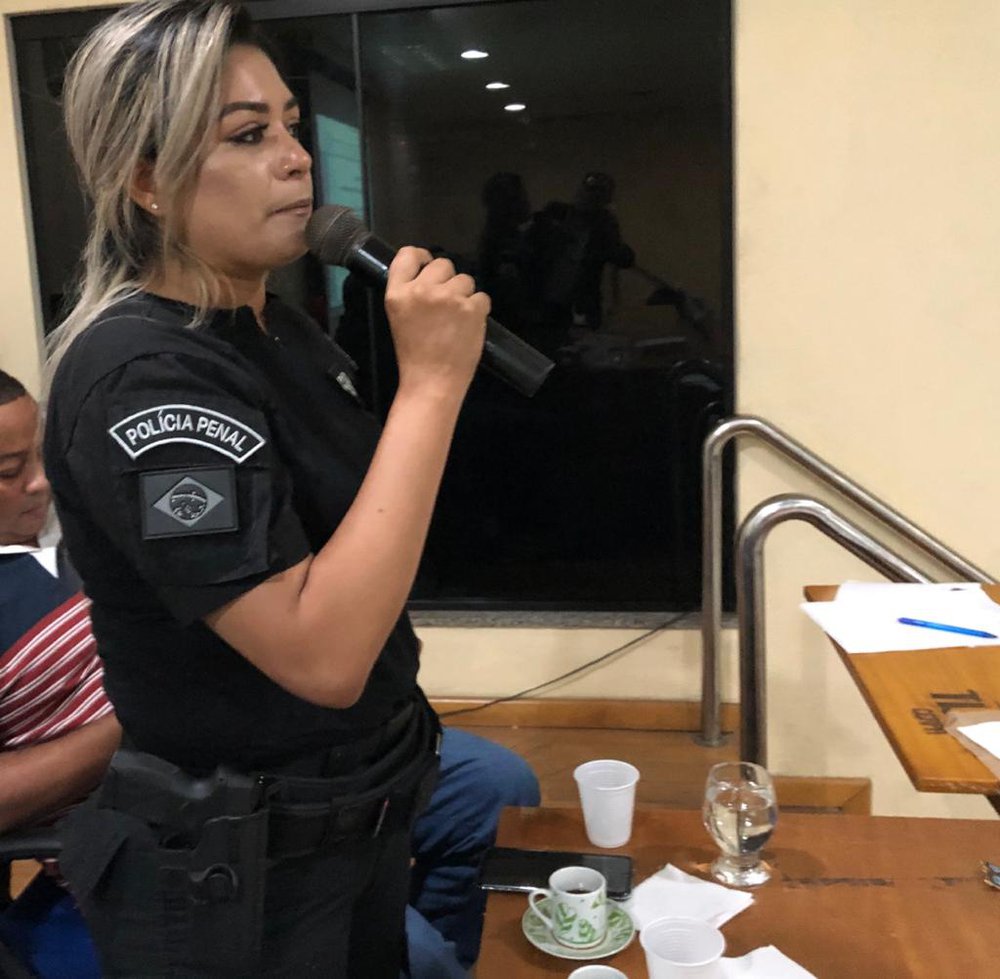 Núbia Letícia Maia, diretora jurídica do Sindicato e adjunta de Políticas para as Mulheres, na Associação (Foto: Jacinto Teles/JTNews) Núbia Letícia Maia, diretora jurídica do Sindicato e adjunta de Políticas para as Mulheres, na Associação (Foto: Jacinto Teles/JTNews)