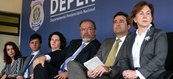 Penitenciária Federal de Brasília, inaugurada pelo governo Michel Temer (MDB), na foto, o então ministro Raul Jungmann e à época a PGR, Raquel Dodge