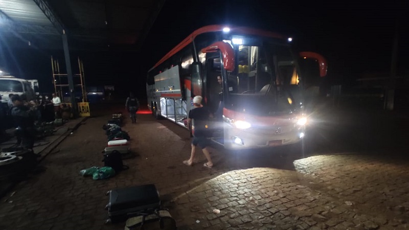 A droga seguia em um ônibus que fazia rota Teresina-Picos