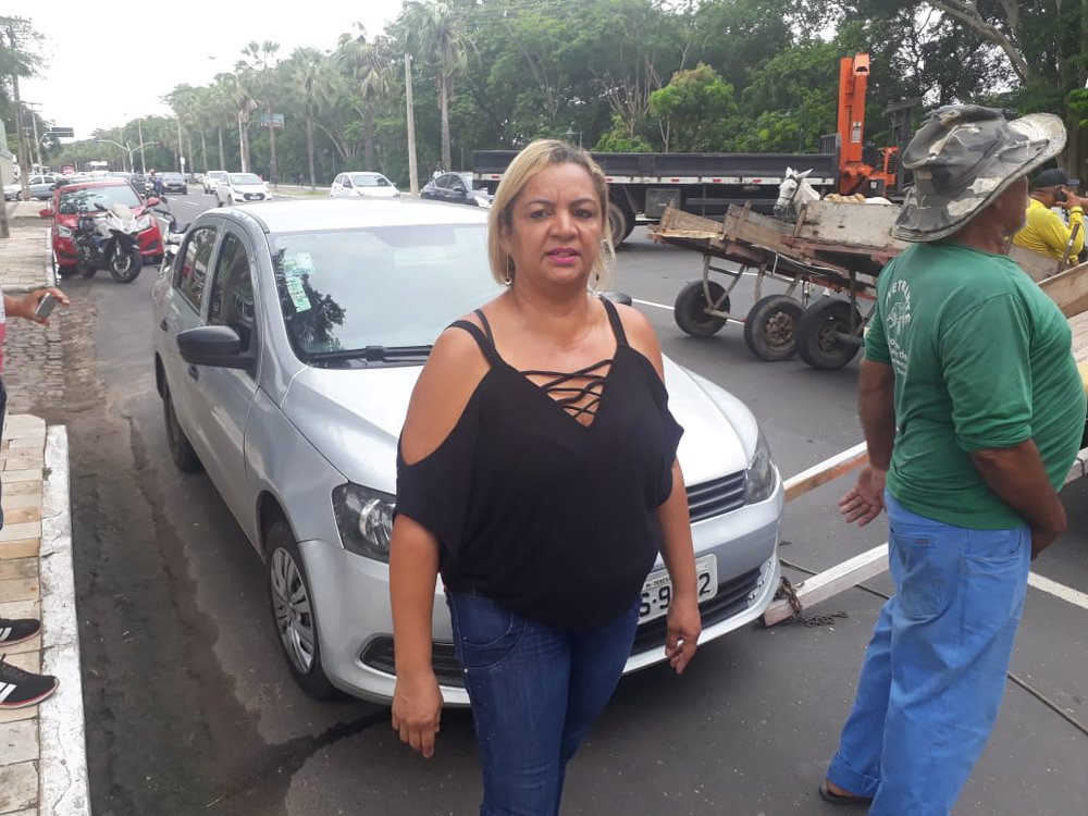 Ana Cristina, Presidente da associação dos Carroceiros de Teresina (Foto: Joélia Cantuária/JTNEWS) Ana Cristina, Presidente da associação dos Carroceiros de Teresina (Foto: Joélia Cantuária/JTNEWS)