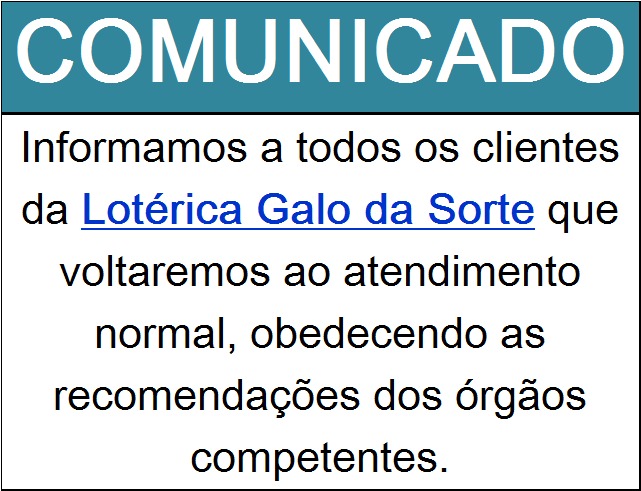 Comunicado