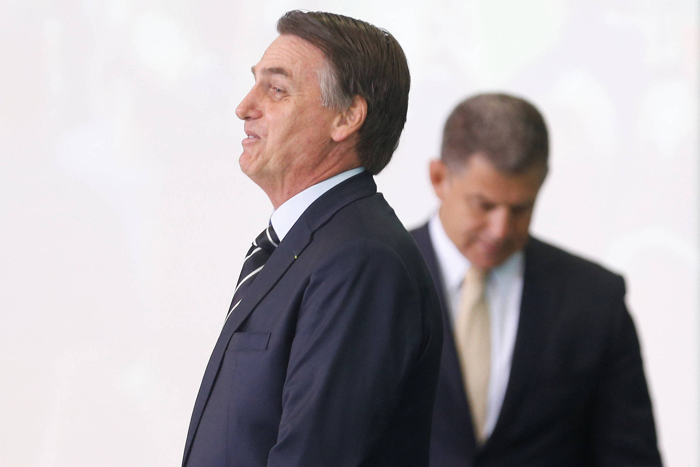 Jair Bolsonaro e Gustavo Bebianno, no Planalto, em janeiro deste ano