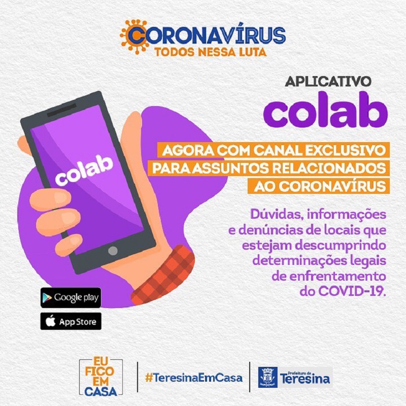 O aplicativo Colab está disponível para smartphones Android e IOS