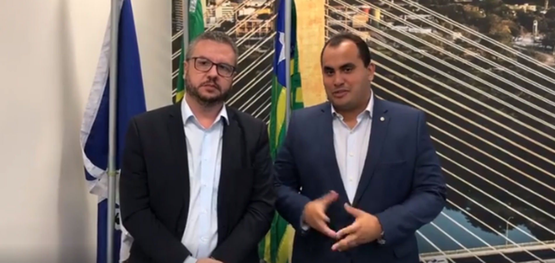 O deputado estadual Georgiano Neto, se reuniu com o superintendente do Banco do Brasil, Fernando Barros Silva,