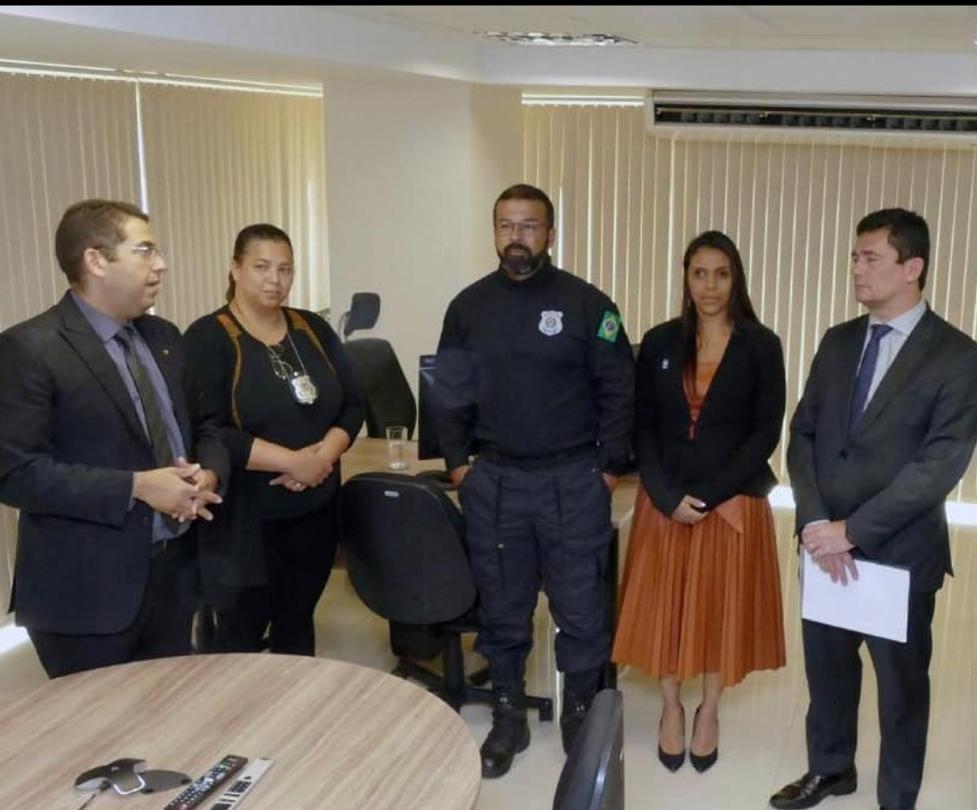 Sérgio Moro visitou o piauiense Sandro Abel Barradas na Diretoria de Políticas Penitenciárias