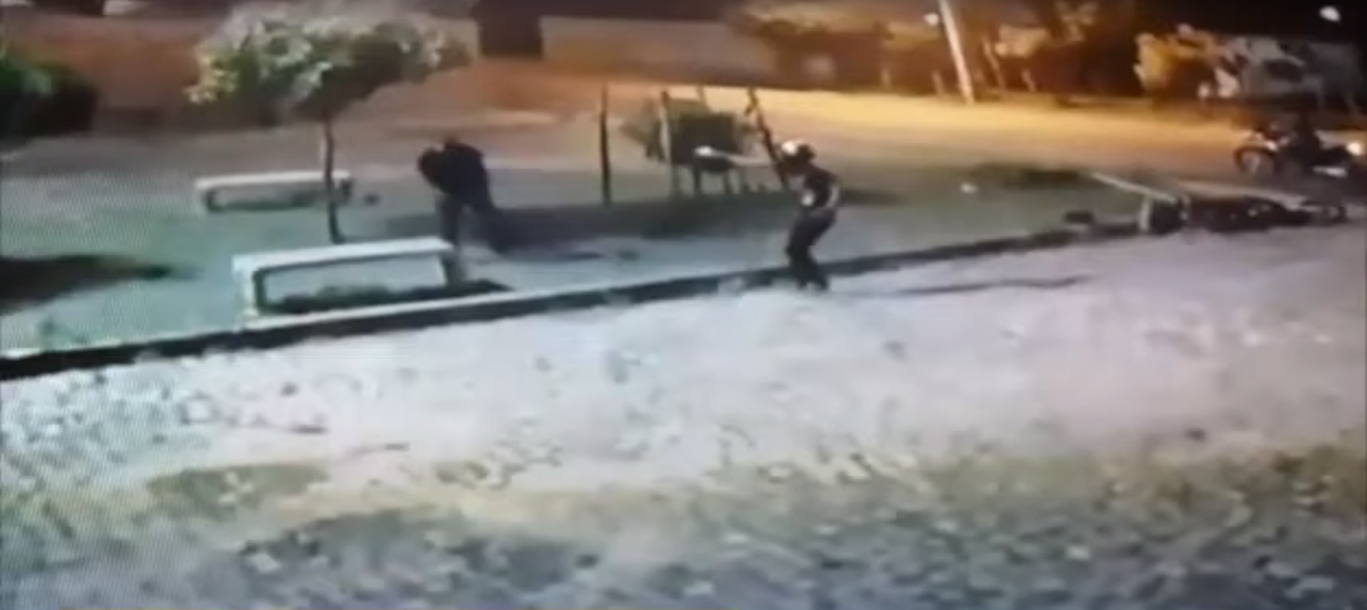 Vítima de bandidos armados sofre acidente