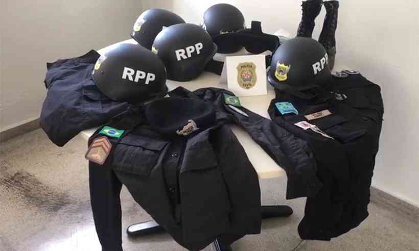Materiais apreendidos pela Polícia Civil
