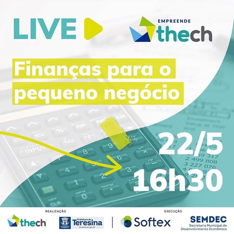 A live sobre finanças acontecerá às 16h30 na página no Instagram do Programa Thech (@programathech)