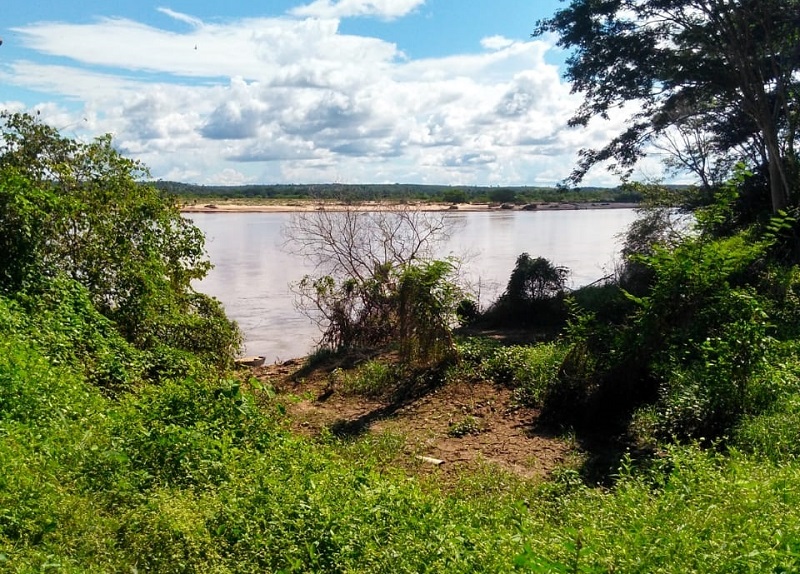 Local onde foram feitas buscas a Antônio Frauzino