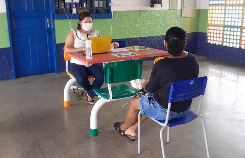 Os atendimentos estão acontecendo nas escolas municipais