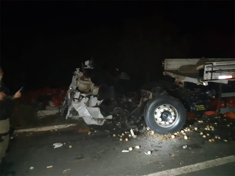 Acidente na BR 020 no povoado Baixa do Poço, na zona rural de Pio IX