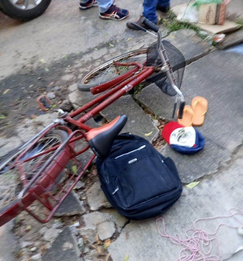 Bicicleta do assaltante