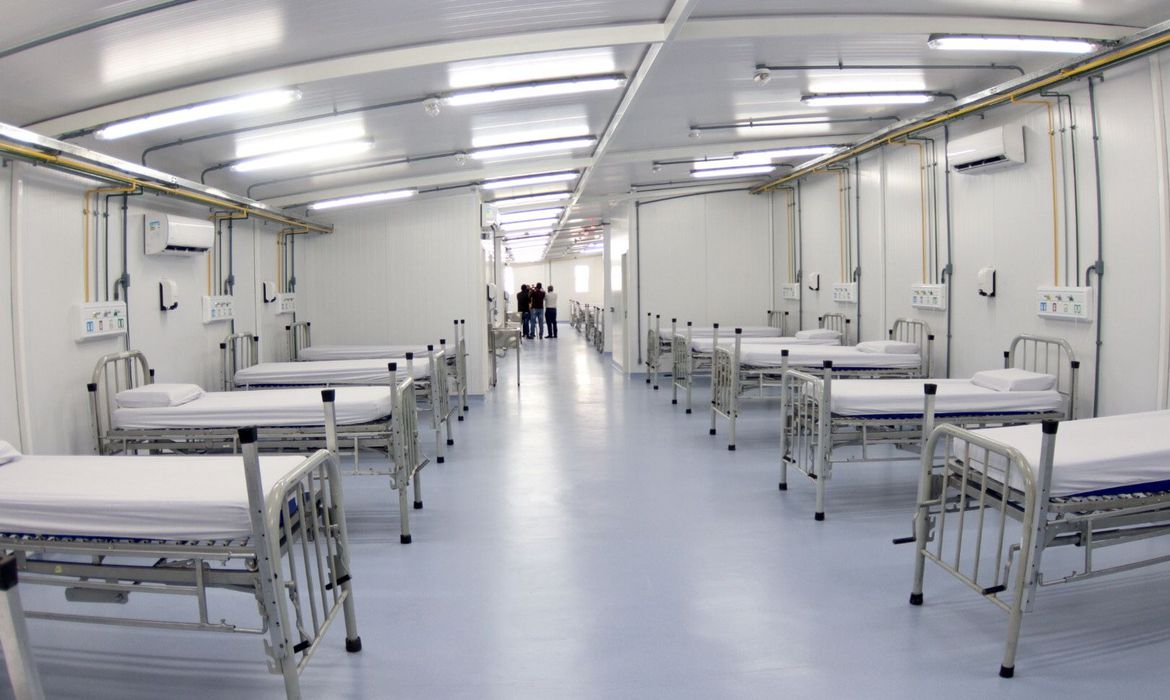 Enfermaria no posto de saúde Belizário Penna, Campo Grande, no Rio de Janeiro