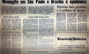 Finalmente liberado da censura, Jornal O Globo noticia a epidemia