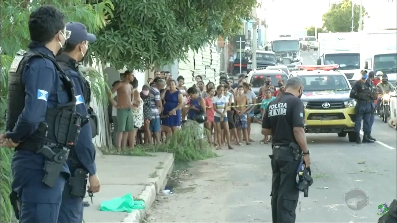 Local do acidente na Av. Barão, Zona Sul de Teresina