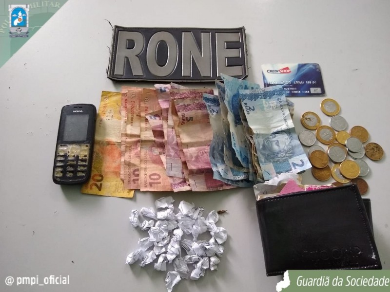 Materiais apreendidos